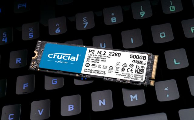  Crucial P2 250GB 3D NAND NVMe PCIe M.2 SSD Up to 2400MB/s -  CT250P2SSD8 : Electronics